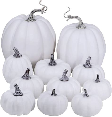 large artificial white pumpkins|artificial white pumpkins in bulk.